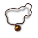 Inlaid Carnelian Copper Necklace