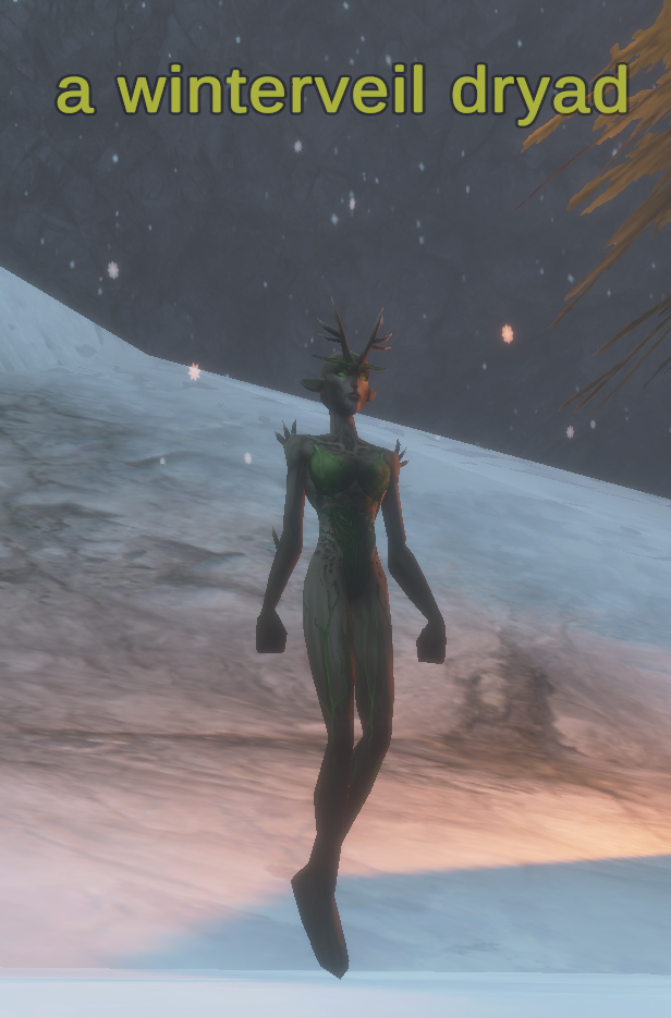 a winterveil dryad