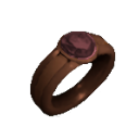 Inlaid Star Rose Quartz Copper Ring
