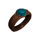 Inlaid Turquoise Copper Ring