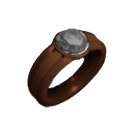 Inlaid Pearl Copper Ring