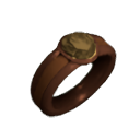 Inlaid Cat's Eye Agate Copper Ring