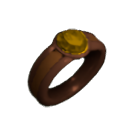 Inlaid Topaz Copper Ring