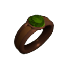 Inlaid Peridot Copper Ring