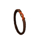 Inlaid Fire Opal Copper Necklace