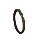 Inlaid Wolf's Eye Agate Copper Earring