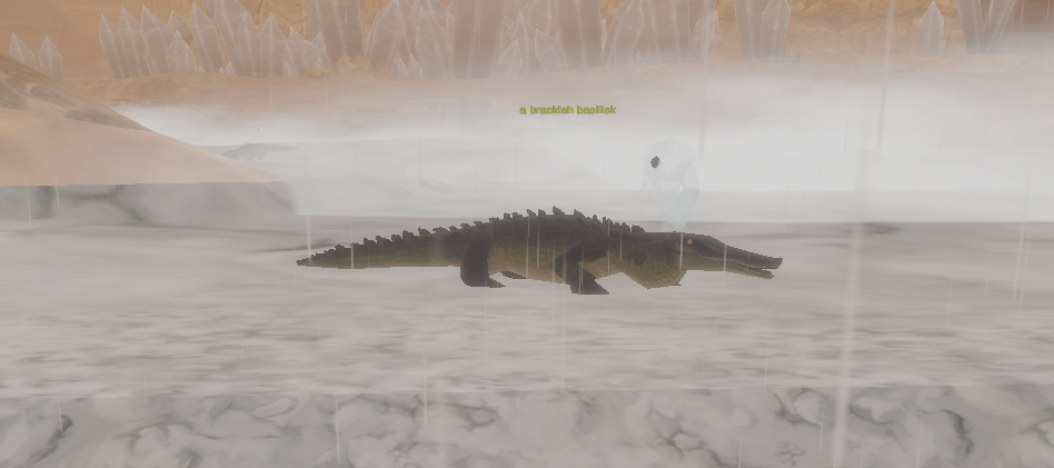 a brackish basilisk