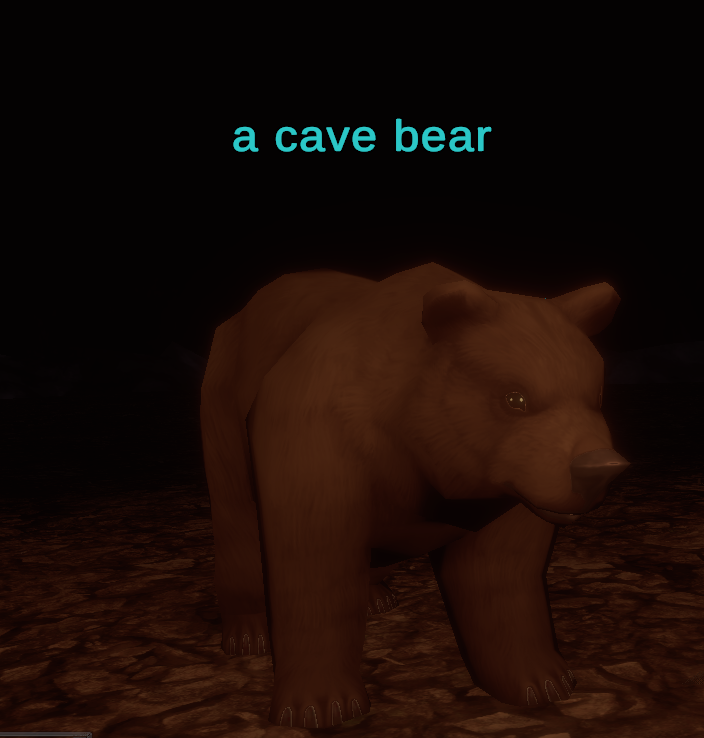 a cave bear