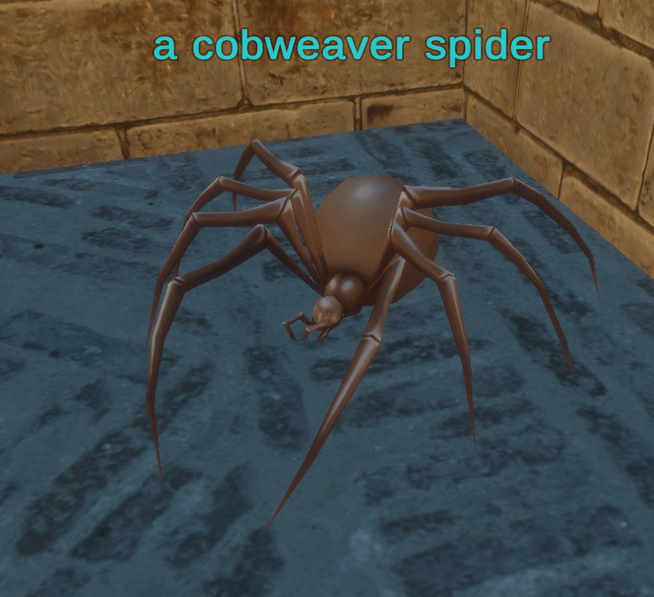 A cobweave spider