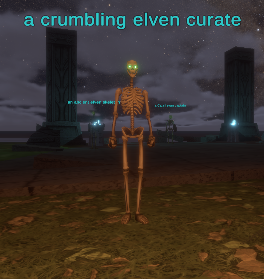 a crumbling elven curate