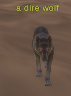 A dire wolf