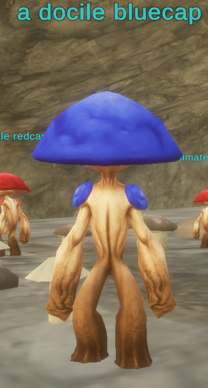 a docile bluecap