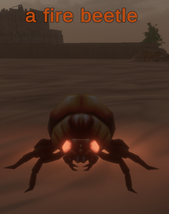 a fire beetle