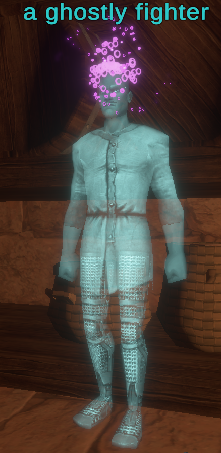 a ghostly fighter