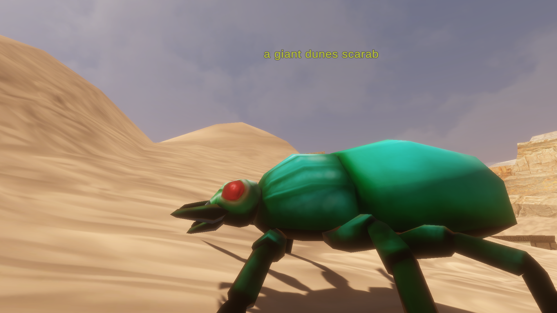 A giant dunes scarab