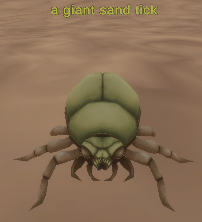 a giant sand tick